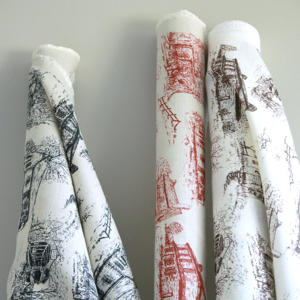 Buy wholesale Linen By The Yard or Meter, Vintage French Toile de