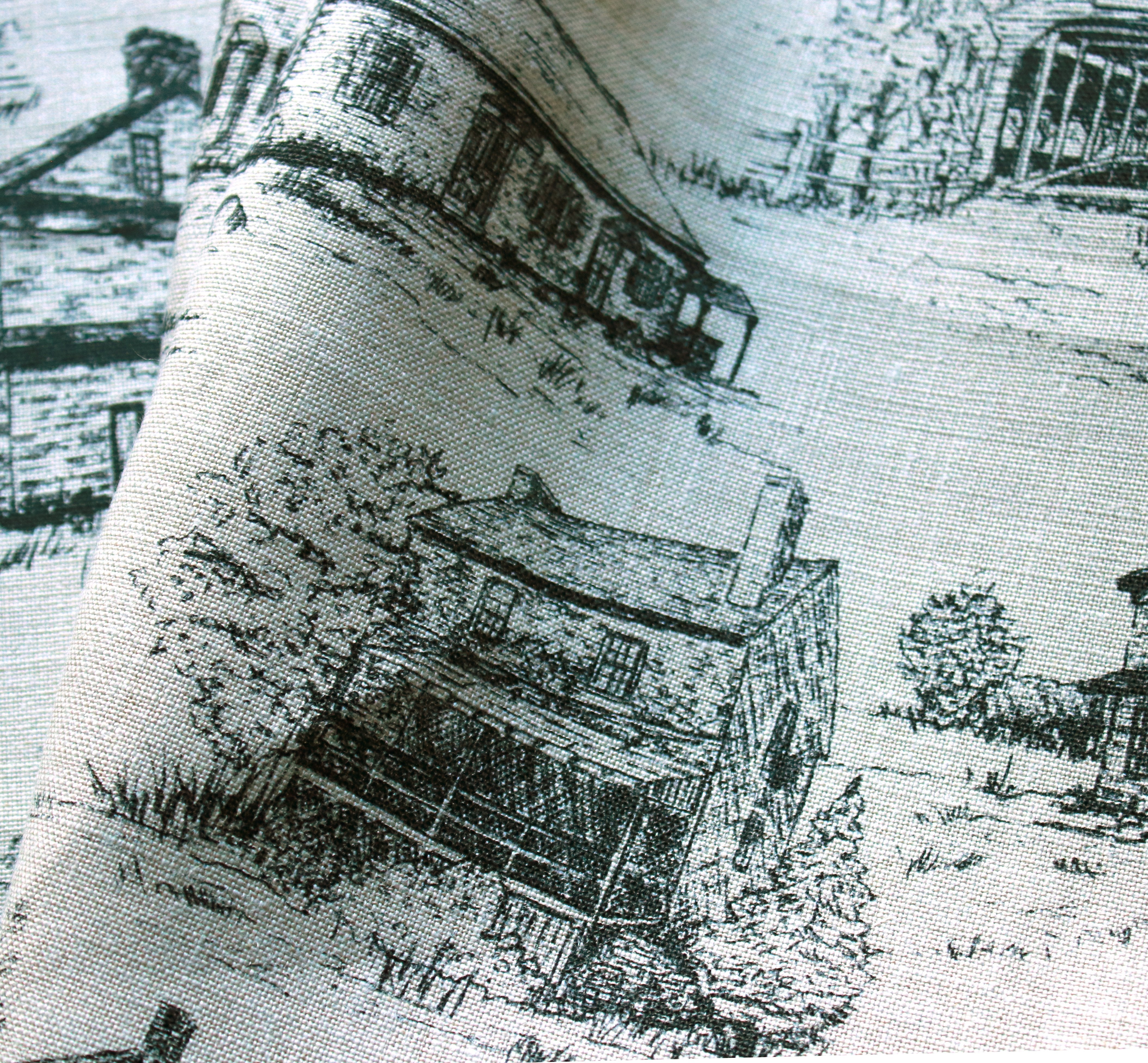 Chester County Toile - Linen Fabric by the YARD – Lodestone Collective
