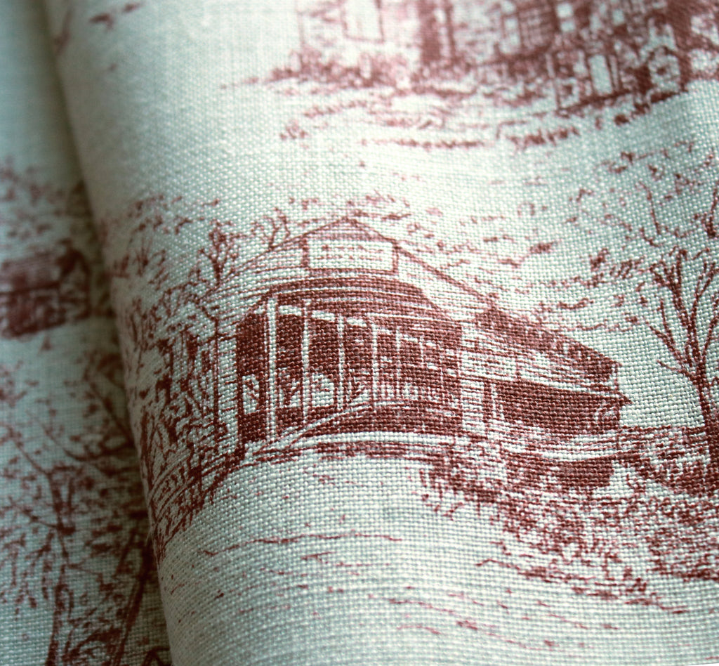 Chester County Toile - 20x20 Linen Pillow